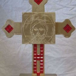 Спас нерукотворный на кресте