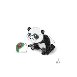  Любопытная панда