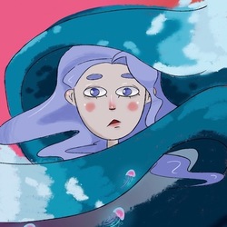 Под волнами.