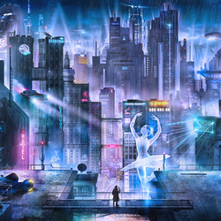  Cyberpunk:2 Fan of art on the topic of cyberpunk. This time I chose Blade Runner, which will be released in October and I can not wait .....