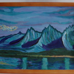 синие скалы