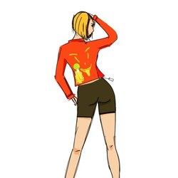 Блондинка в куртке 