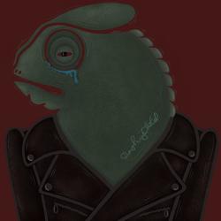 Грустная ящерка