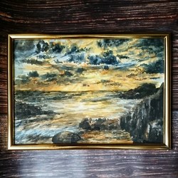 Серия закатов, акварель