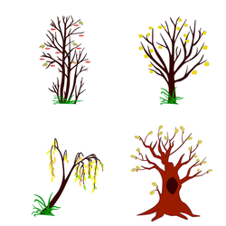 Вектор на тему осень