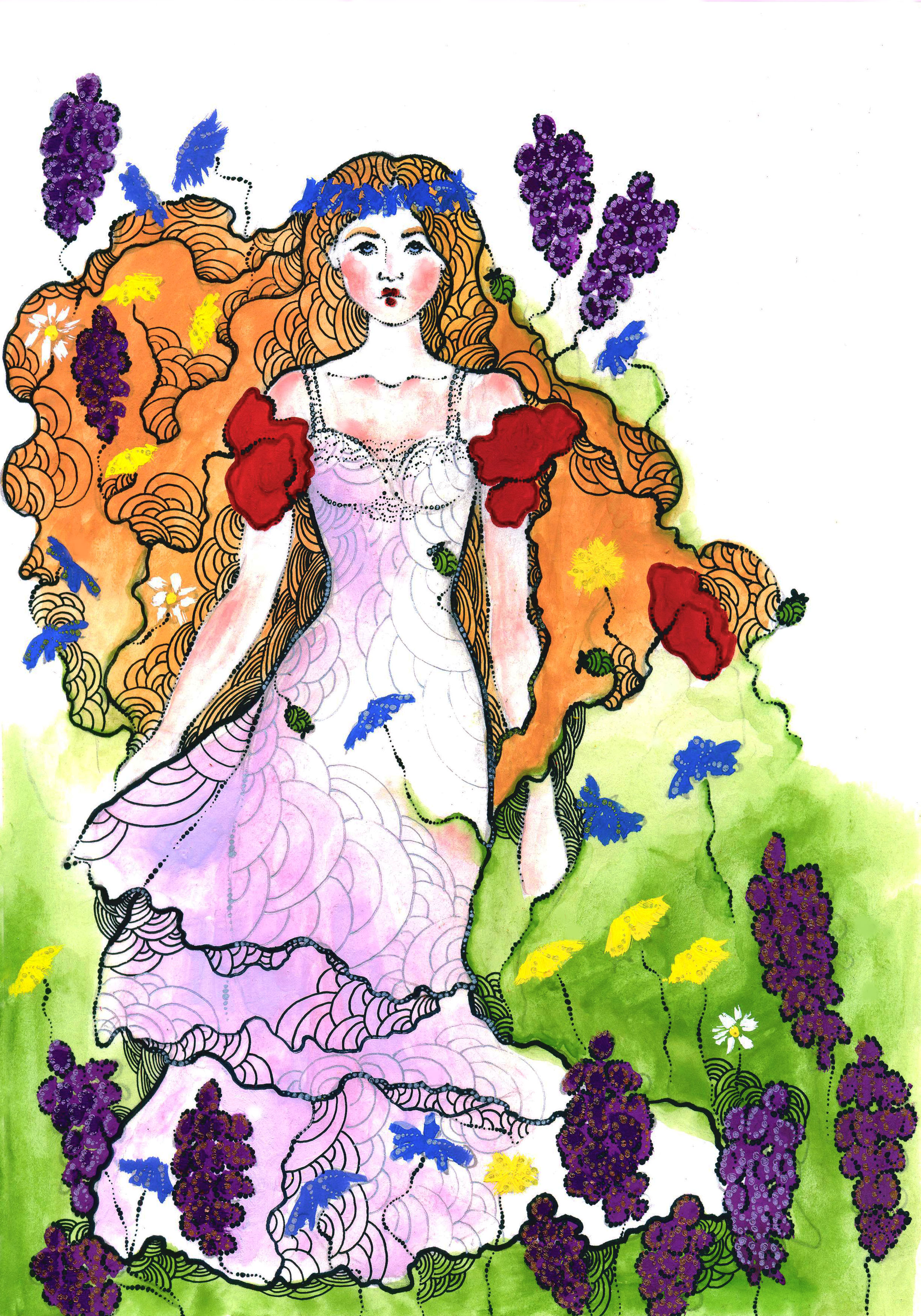 Иллюстрация для книги "Живи по Солнышку! Бабушкины сказы"