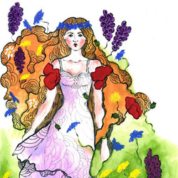 Иллюстрация для книги "Живи по Солнышку! Бабушкины сказы"