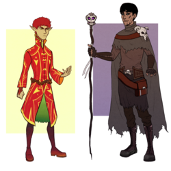 Дизайны персонажей: эльфийский посол и Некромант