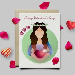 Открытка "С днем Святого Валентина"