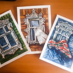 Серия работ "Окно домой"