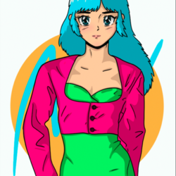 80's anime style