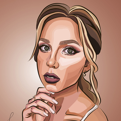 Портрет красивой девушки с макияжем