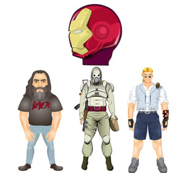 Персонажи 2D ( с риггингом )