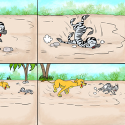 смелая зебра