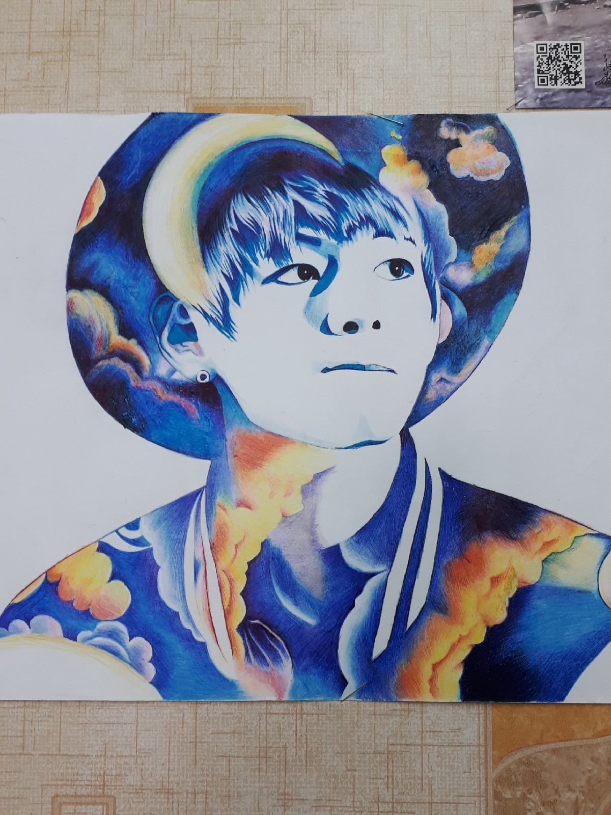 Портрет V из BTS