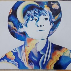 Портрет V из BTS