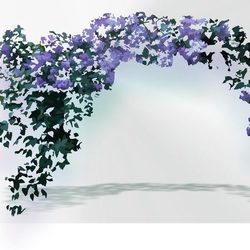 Сирень, арка, вектор