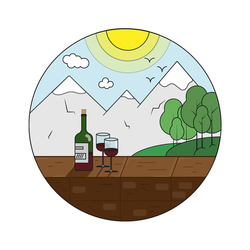 Горы и вино