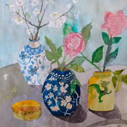 натюрморт с китайскими вазами