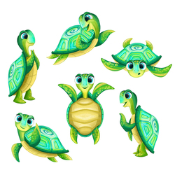 Черепаха - фирменный персонаж бассейна "Океания"