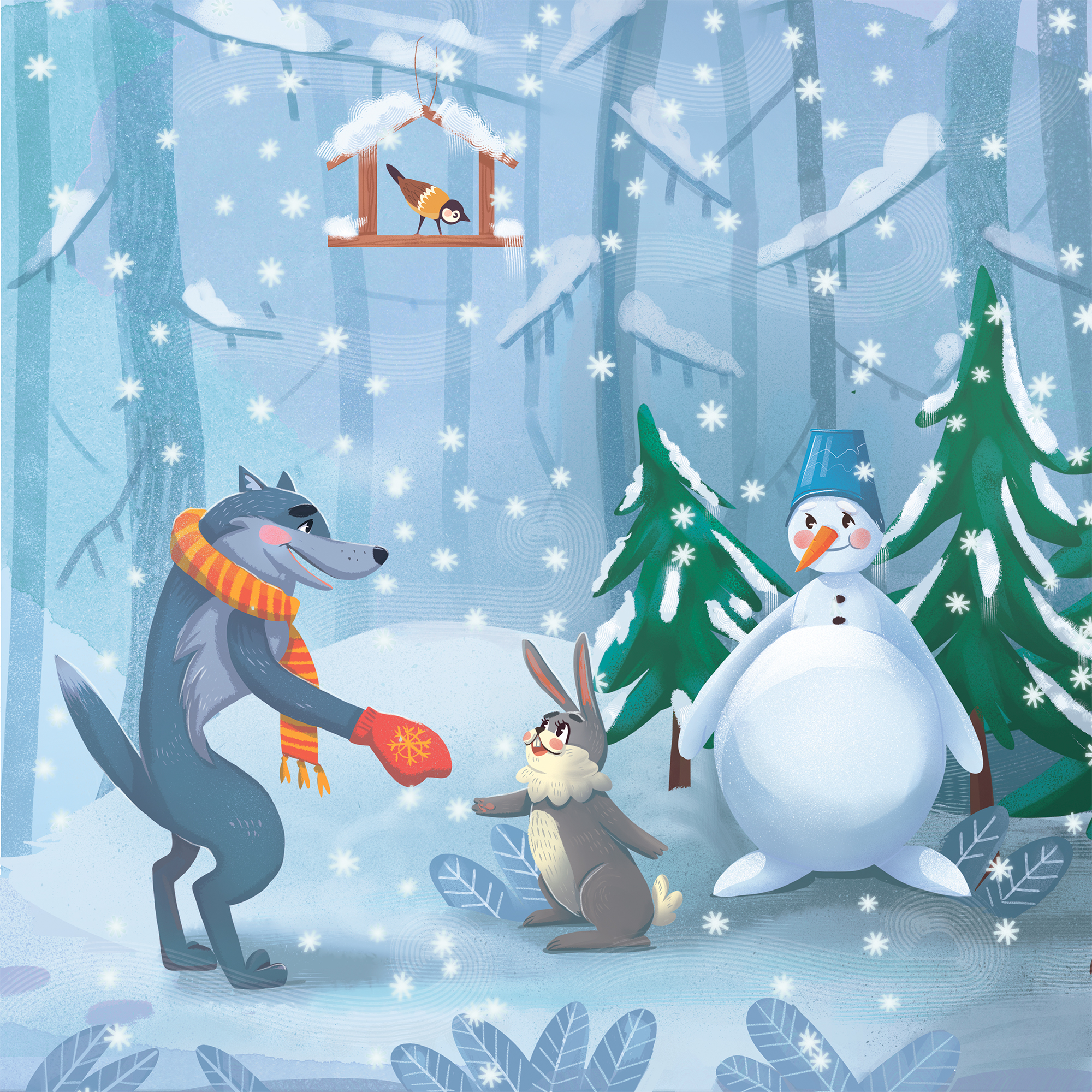 Волк мороз. Волк и Снеговик. Снеговик зайчик. Храбрый Снеговик. Дед Мороз и Зайчата.