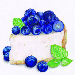 Кусочек пирога с черникой