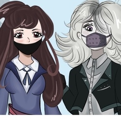 Анимешные подружки 