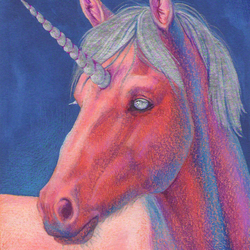 Розовый единорог