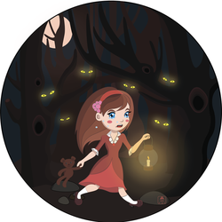 Девочка в лесу