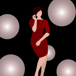 Lady gracefulness vector