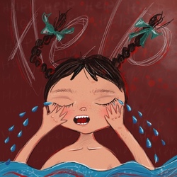 Crying girl 