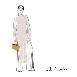 Fashion illustration Jil Sander