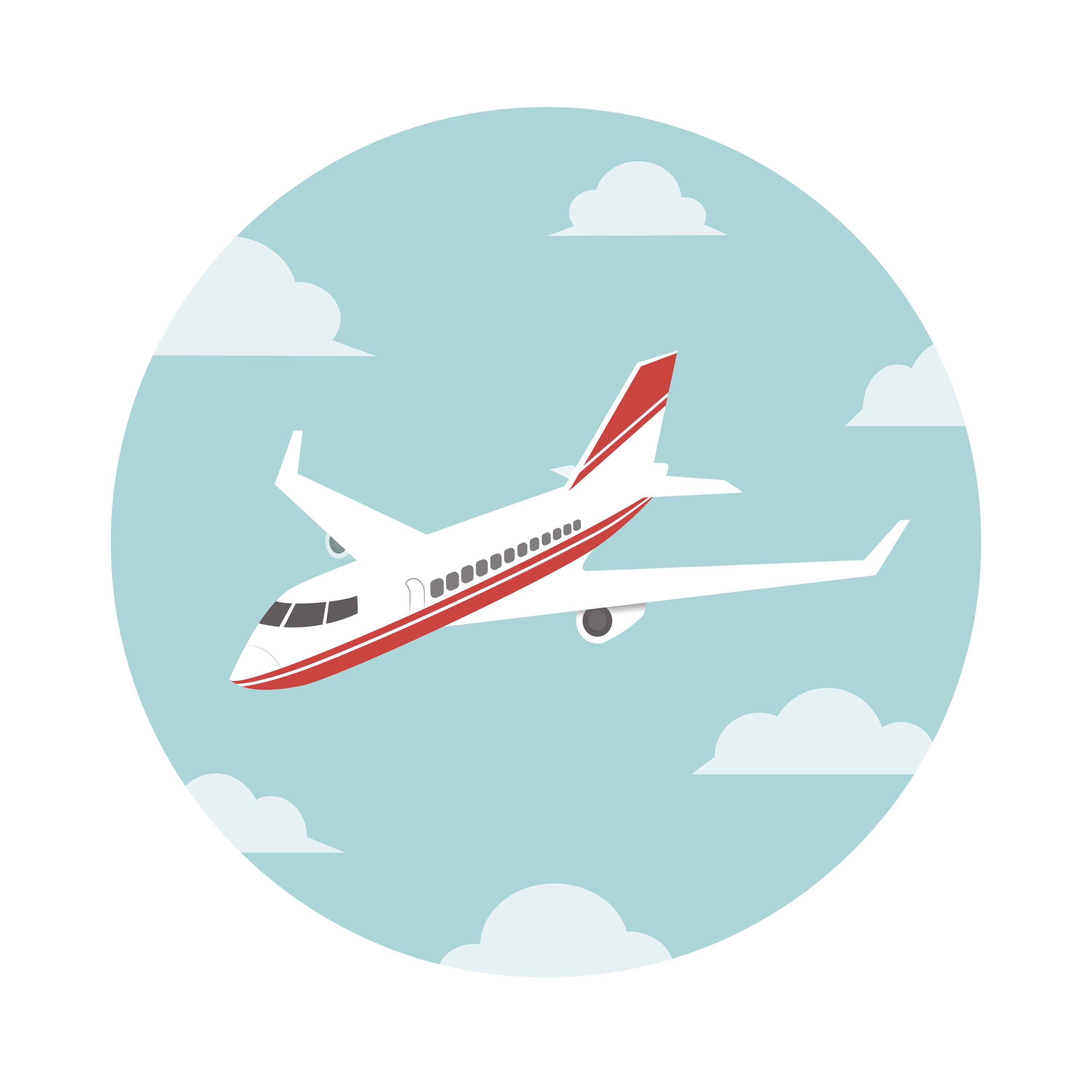 Самолет в небе