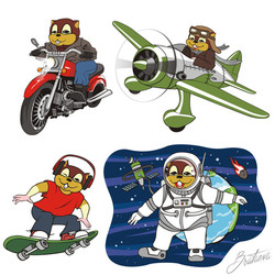 Иллюстрации персонажа в различных ситуациях 6