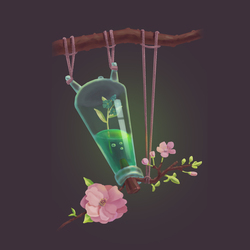 Бутылек с водой из источника молодости