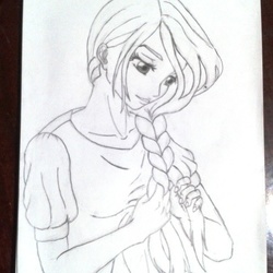 Девушка с косой