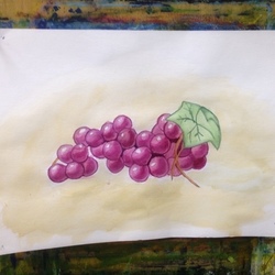 Виноград - Акварель