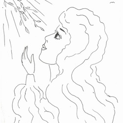 счастливая девушка на природе