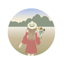 Девушка в поле