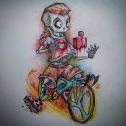 Zombie cyclist