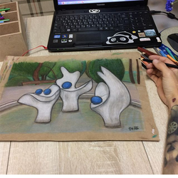 Фонтанная композиция в парке «Юность».