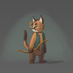 Кот лучник