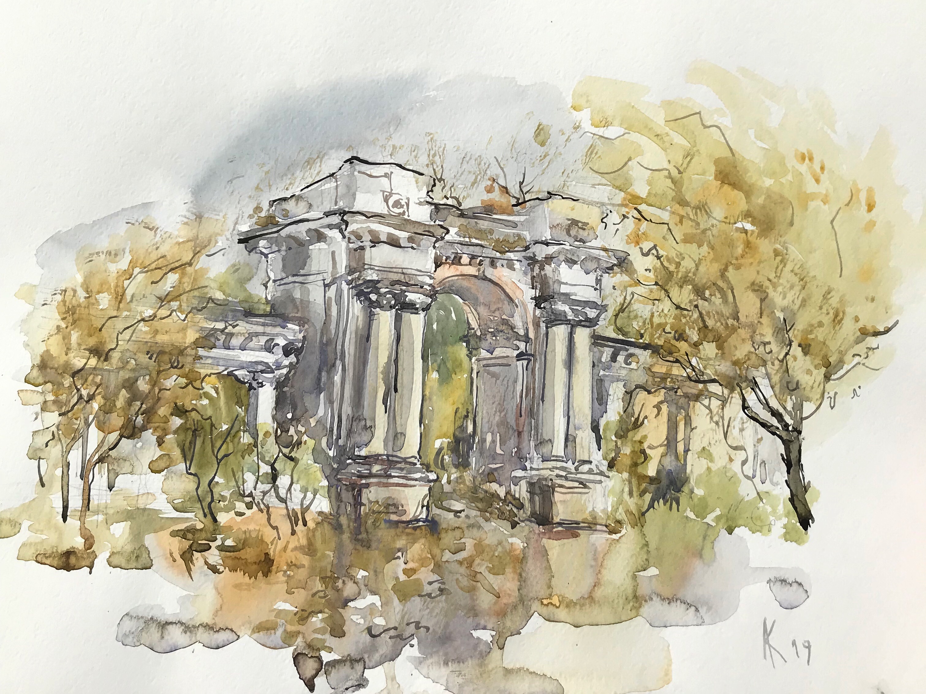 Ворота старого центрального стадиона в Асбесте