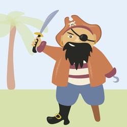 Алфавит. П - пират