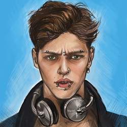 Парень с пирсингом