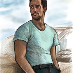 Портрет Дэвид Ганди модель 