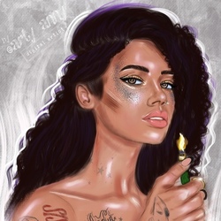 Девушка с огоньком