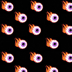 eyeballs on fire