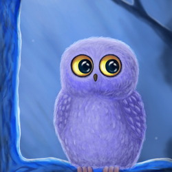 Детская иллюстрация. Night Owl (Children illustation)
