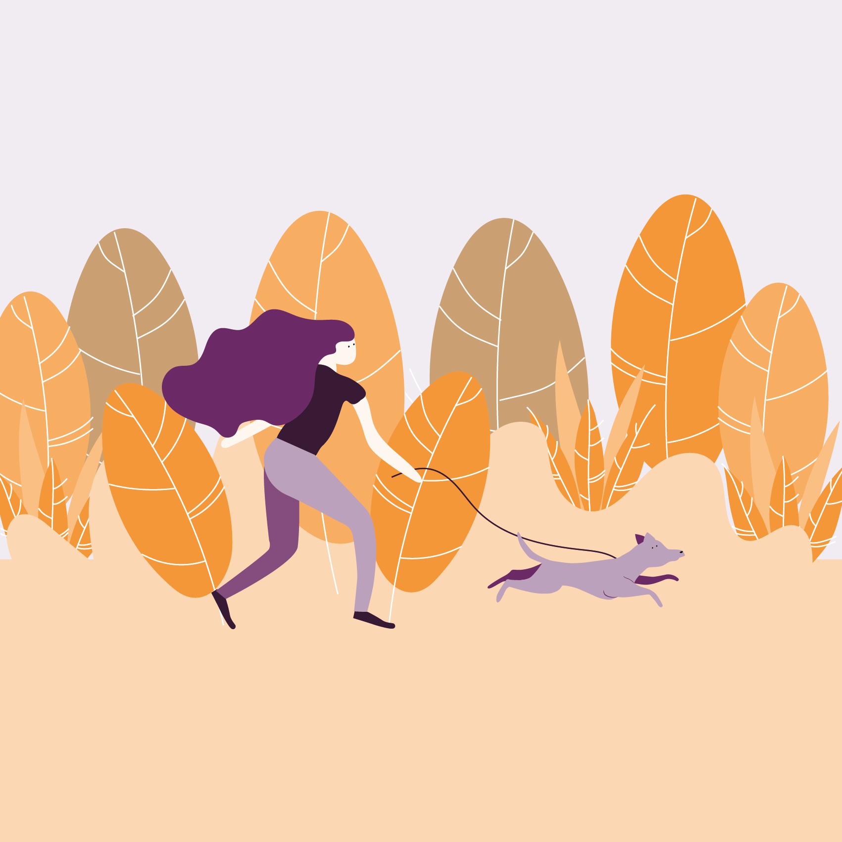 Иллюстрация Прогулка | Illustrators.ru